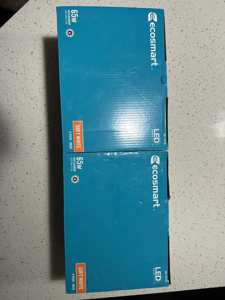 Lot of 17 NEW EcoSmart Bulbs - LED BR30 Bulbs Soft White Energy Star, & N VISION - Image 4 of 4