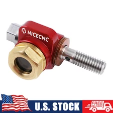 NICECNC Banjo Bolt Screw Oil Sight Glass Kit For Honda XR650L XR600R 1985-2025