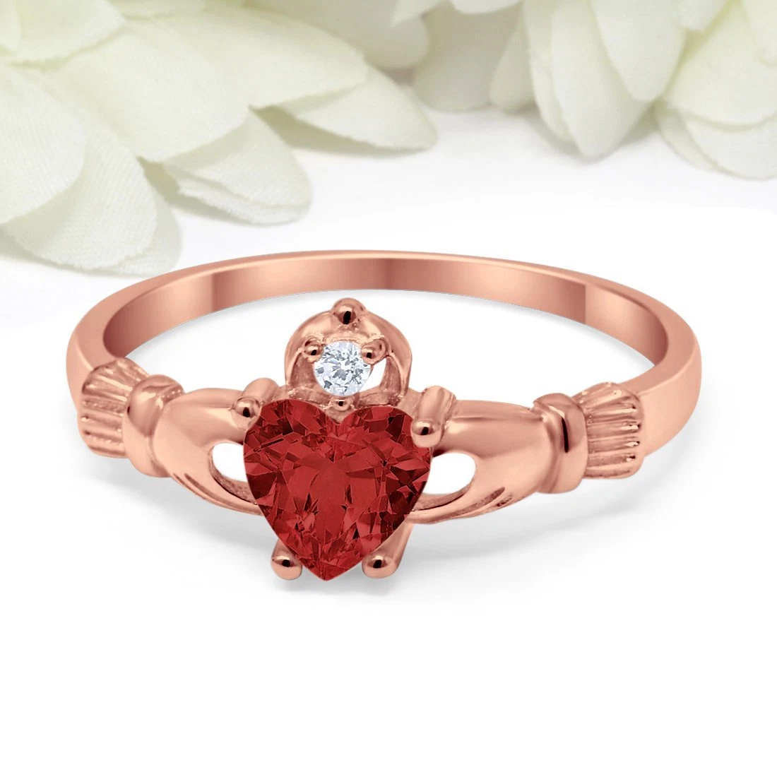 Gold plated sales claddagh ring