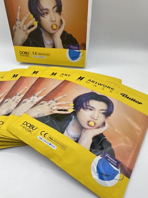 Set of 7: BTS JungKook Artwork Dobu Mask Butter Version