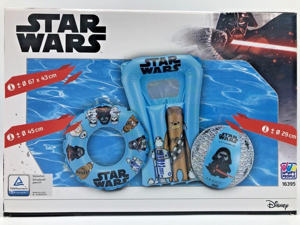 Disney® Star Wars Strandset Wasserball 29Cm Schwimmring 45Cm & Luftmatratze 67Cm-image