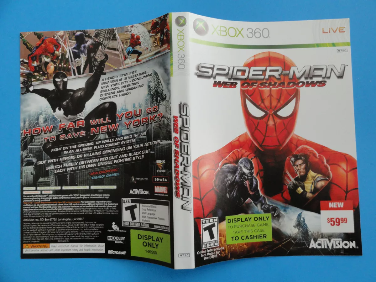 Spider-Man: Web of Shadows - Xbox 360, Xbox 360