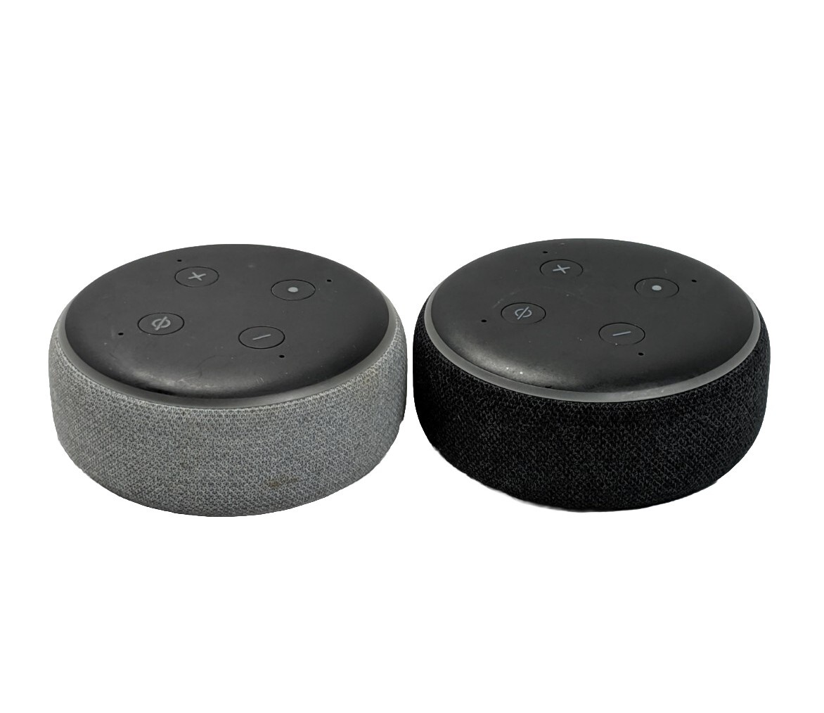 2 Amazon Echo Dot (3rd Generation) Smart Speakers Only