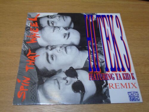 HI TEK 3 featuring YA KID K - Spin That Wheel - 1990 UK 12" vinyl single - Foto 1 di 6