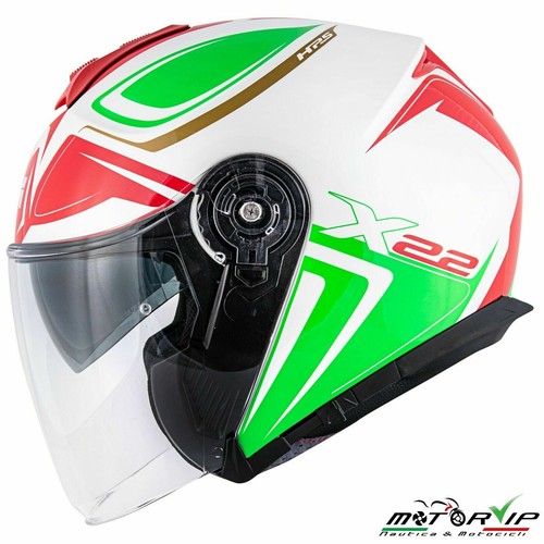 CASCO MOTO JET GIVI X.22 HYPER ITALIA - rosso bianco verde (XXL)  Omologazione J | eBay