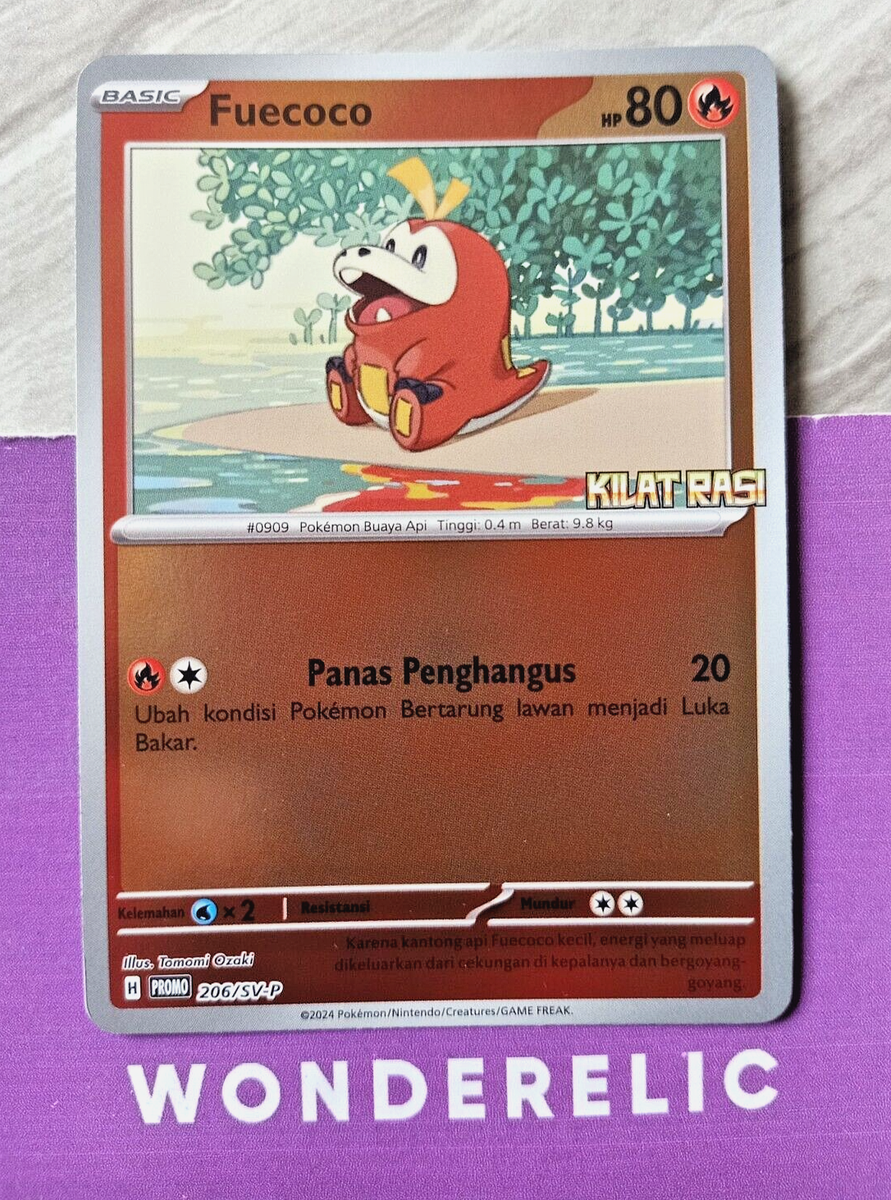 Fuecoco 206/SV-P Promo Foil Flash Constellation Holo TCG Indonesia Kilat  Rasi