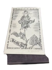 1927 Wolfgang birth of a boy signed Art Nouveau birth greetings etching