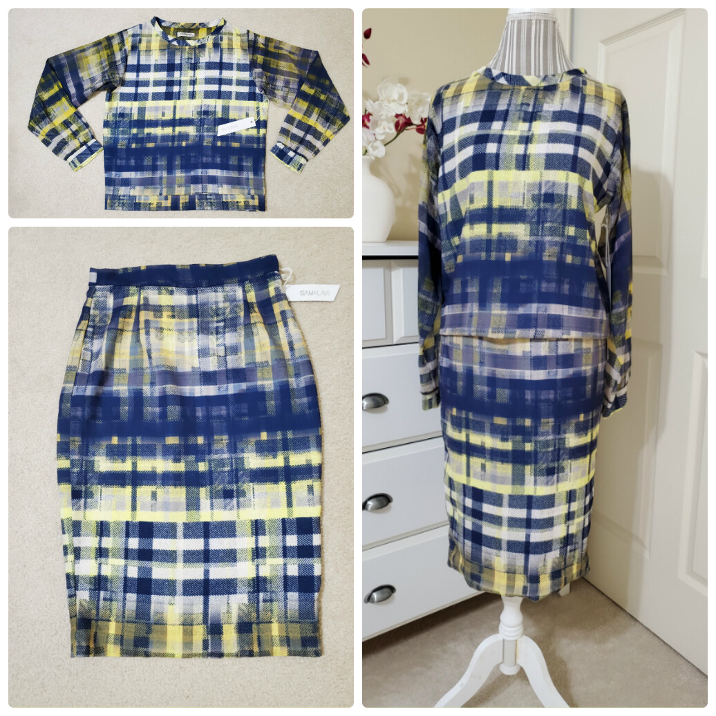 NWT Anthropologie Sam & Lavi Ladies 2 Pc Skirt & Top Suit - Tatter