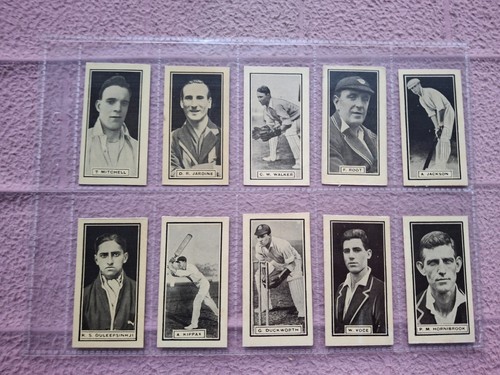 COMPLETE SET - DC THOMSON - WORLDS BEST CRICKETERS 1930 MAUVE ( DONALD BRADMAN ) - Picture 8 of 11