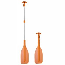 Oceansouth Telescopic Kayak Paddle x2 3 parts, Safety Orange 23" - 48"