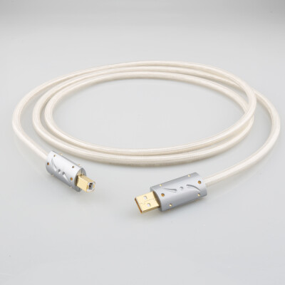Viborg Hifi Silver Plated USB Cable 6N OCC Type A Male to B A-B Decoder Digital