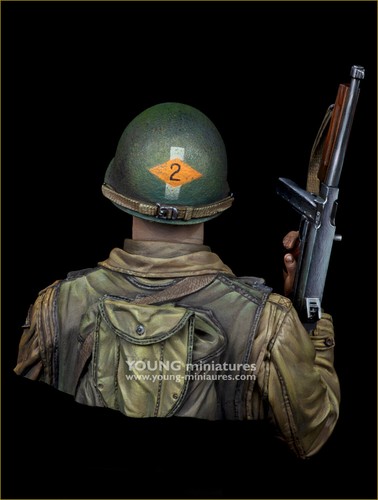 Young Miniatures, US 2nd Ranger, Normany 1944, 1/10th Bust Kit, NIB, Kit YM1898 - Picture 4 of 5