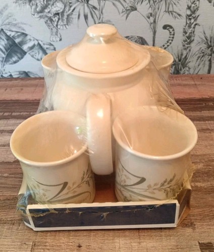 Biltons Tableware Table Toppers Teapot And Four Mugs New Sealed Set Vintage - Picture 2 of 21
