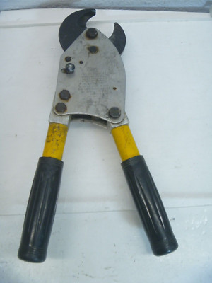 Cable Wire Cutter HK Porter 6990FS 14'' Professional Hand Tool Ratchet HKP AS IS