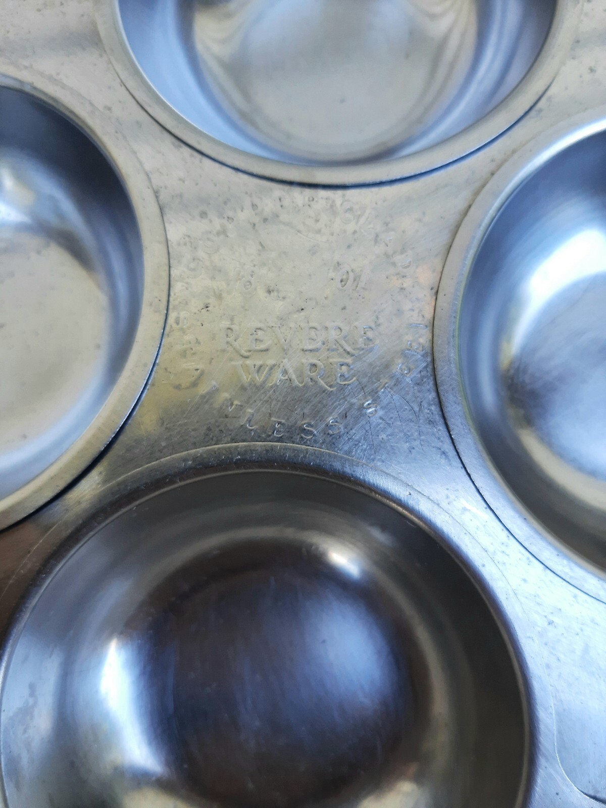 Revere Ware 4 Cup Egg Poacher in 8" Fry Pan Skillet Lid Stainless