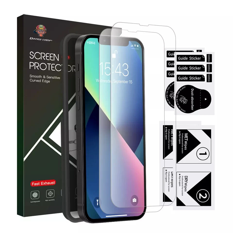 Tempered Glass Screen Protector for iPhone 15 14 13 12 11 XR X XS Pro Max Mini - Image 4 of 4