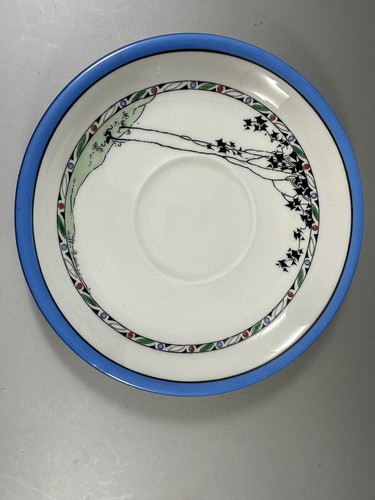 SHELLEY ART DECO LOMOND SHAPE, TALL BLACK TREES PATTERN TRIO 11615 - Picture 23 of 24