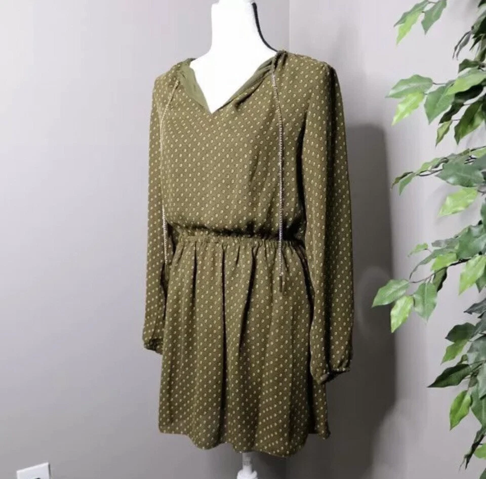 Michael kors hotsell olive green dress
