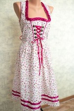 DRESS VINTAGE WALDSCHUTZ TRACHTEN TYROL OKTOBERFEST DIRNDL FLOWER WOMEN M 42
