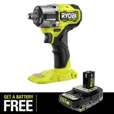 ONE+ HP 18V Brushless Cordless Compact 1/2 in 4 Mode Impact Wrench with FREE ONE