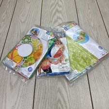 Intex Lot of 3 Inflatables The Wet Set Beach Ball, Intex Tube, Relax a Mat