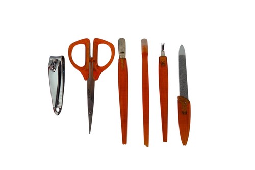 Maniküre- Set Edelstahl 6-teillig Nagelpflegeset für Frauen und Männer Reiseset - Bild 2 von 4