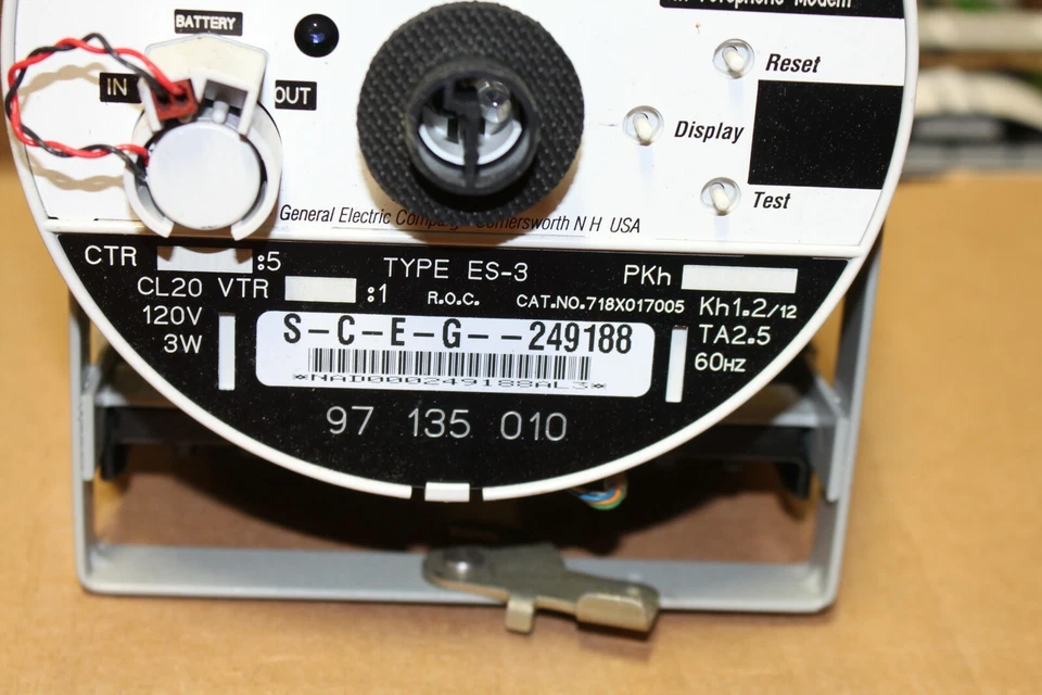 GE 3 Phase Electronic Meter ES3/120V/60Hz/2-Element 9937393002 - Image 2 of 4