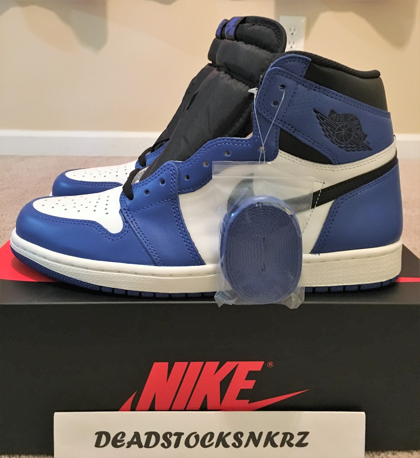 Nike Jordan 1 Retro Real Alta Original Air Juego Real Retro Azul Nike Air Jordan 1 Retro Real Alta Original Air Nike Juego Real Retro Azul 68332c