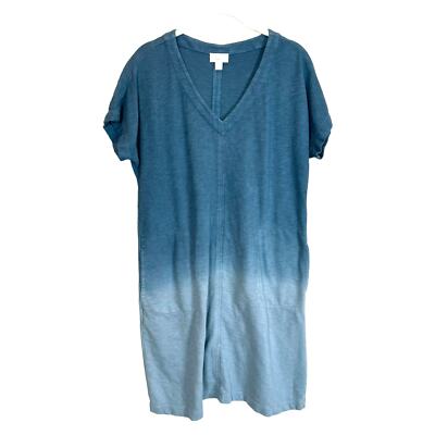 J Jill Fit French Terry Blue Ombr Dress Women's XS | eBay
