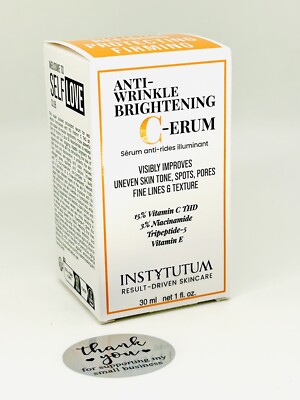 INSTYTUTUM Anti-Wrinkle Brightening C-ERUM | Facial Serum NIB Authentic Sealed