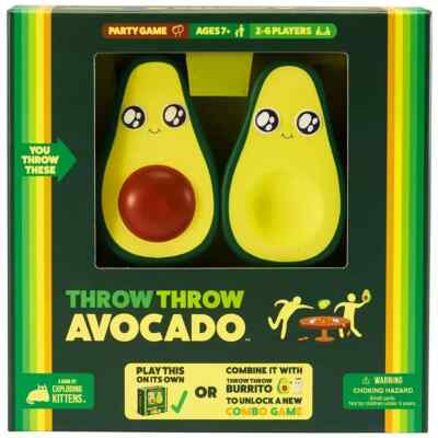 Exploding Kittens Throw Throw Avocado Card Game, Ages 7 + Family Game NIB