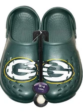 Green Bay Packers FOCO Brand Green Men's Big Logo Solid Clog With Strap