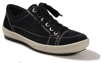 LEGERO Schuhe blau Sneaker Halbschuhe Schnürschuhe Leder Wechselfußbett NEU