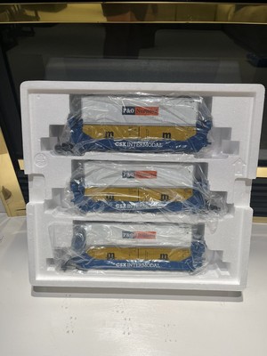 MTH 20-2785A O CSX Twin Stack Container Set (Set of 3) NEW/LOOK
