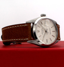 Mens VINTAGE Rolex Oyster Perpetual Date Stainless Steel Silver Dial 34mm Watch 2