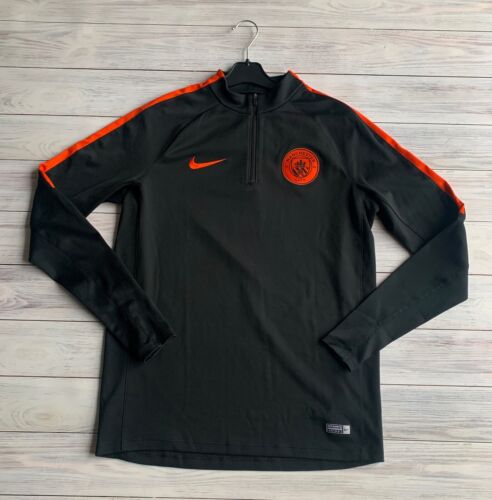 Manchester City Football Soccer Training Jacket Dril Top sweatshirt Nike Size L - Picture 1 of 9