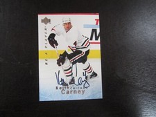 1995-96 Upper Deck Be A Player # S9 Keith Carney Autograph Signed Auto Card