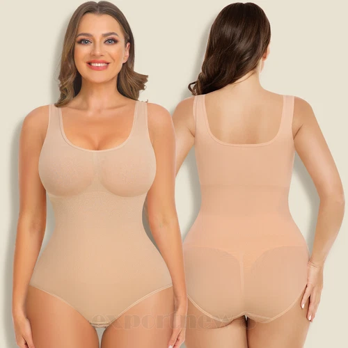 Women Seamless Full Body Shaper Shapewear Firm Tummy Control Slimming Bodysuit - Picture 12 of 28
