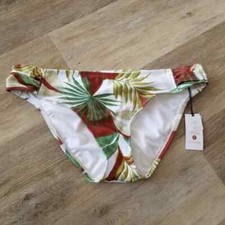 NWT Shade  Shore Low Rise Tropical Print Bikini Bottom Size Large