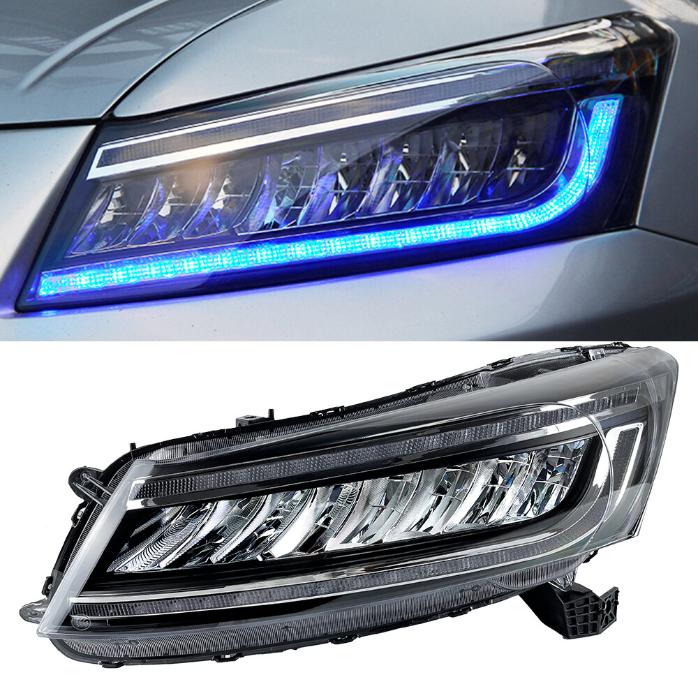 🚙 Carpartsinnovate Black Headlights Set For 2008-2012 Honda Accord 4Dr Sedan – Left+Right, Halogen, DOT/SAE