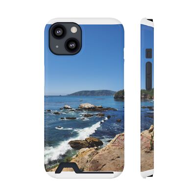 Phone Case: Nice Summer View, Tropical Phone Holder, Beach Card Slot, Vacation
