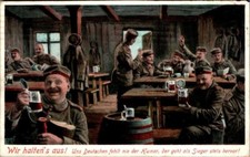 AK WW1 " WE HOLD OUT " COL. 1917