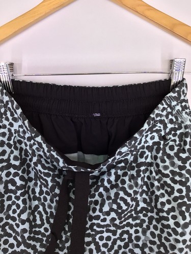 Lululemon Spring Break Away Short 4-way Stretch Ace Spot Tranquil Blue Black 4 - Picture 7 of 8