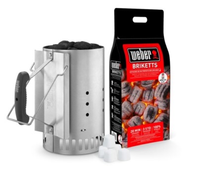 Weber Grillkohle/Anzündmittel 17631 Anzünd-Set mit Weber Briketts