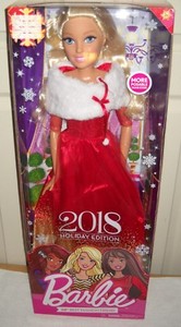 #10046 NRFB Mattel Best Fashion Friend 28 inch Holiday Edition Barbie
