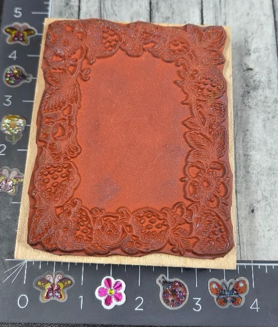 Penny Black Strawberry Frame 207K 1999 резиновый штамп дерево #A19 - Изображение 2 из 4