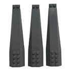 3x Lego #45301 Wedge 16x4 Triple Curved - Dark Bluish Gray