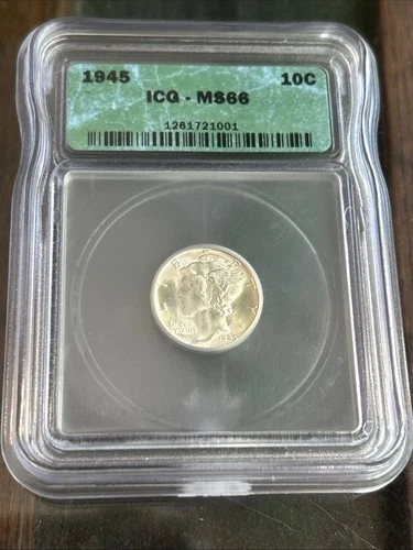 Photo of a 1945-P Mercury Dime from an eBay listing that sold on Jul 20, 2026