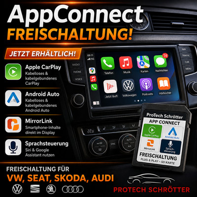   Freischaltung für Apple CarPlay & Android Auto VW Seat Skoda Audi (MIB2)  