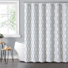 14-Piece PEVA Shower Curtain Set with Liner and Hooks, 72x72 Fabric Bath Curtain